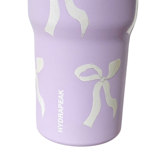HYDRAPEAK Nomad Lilac Bow 32 Oz Insulated Water Bottle Tumbler Artisan Spring - Picture 2 of 4